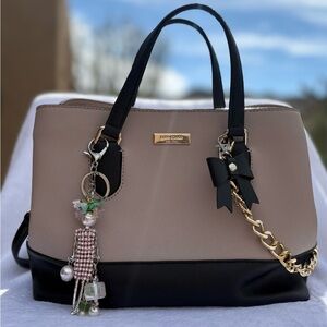 Kate Spade Laurel Way Evangelie Saffiano Bag AND Chain AND Charm